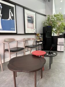 Seating area of Assort Hair New York