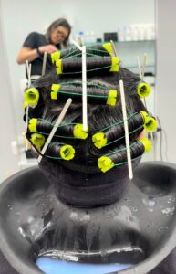 Cold Perm with rollers